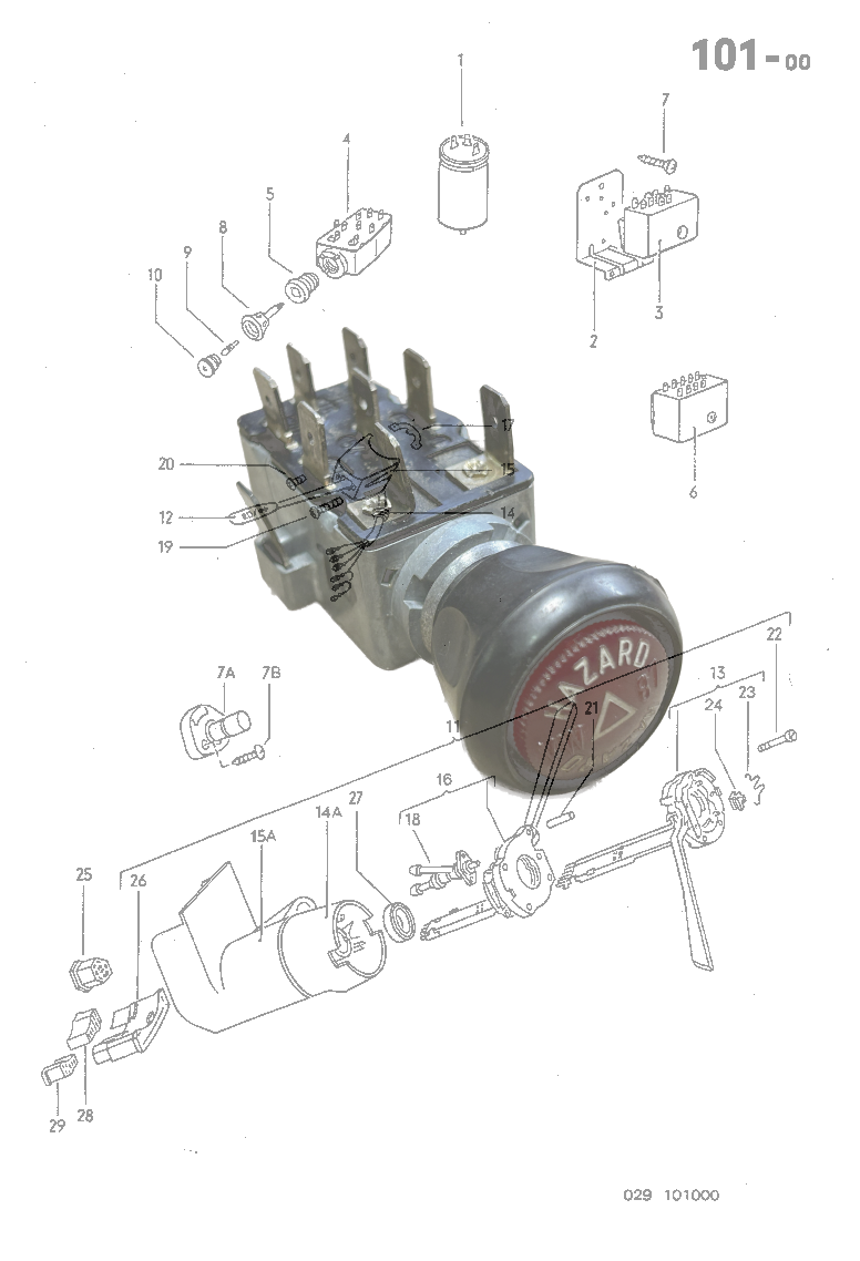 101-00 Turn Signal, Wiper Washer, Switch