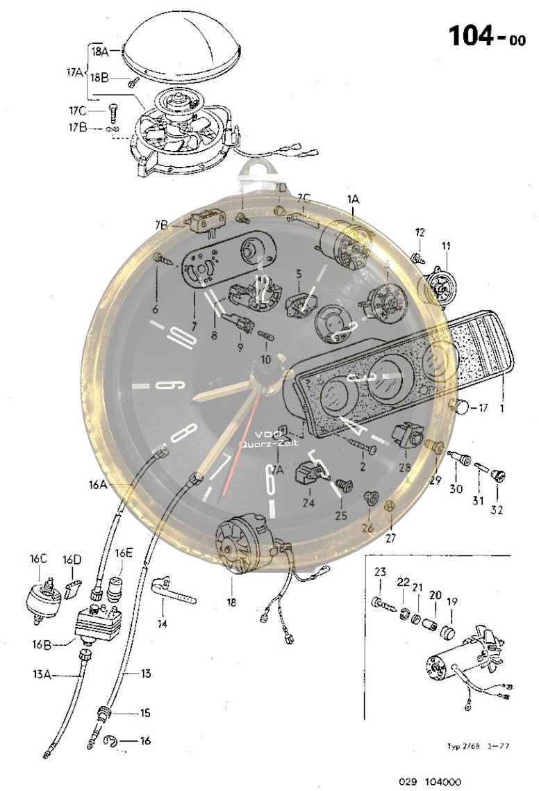 104-00 Instrument Panel, Speedo, Fuel Gauge