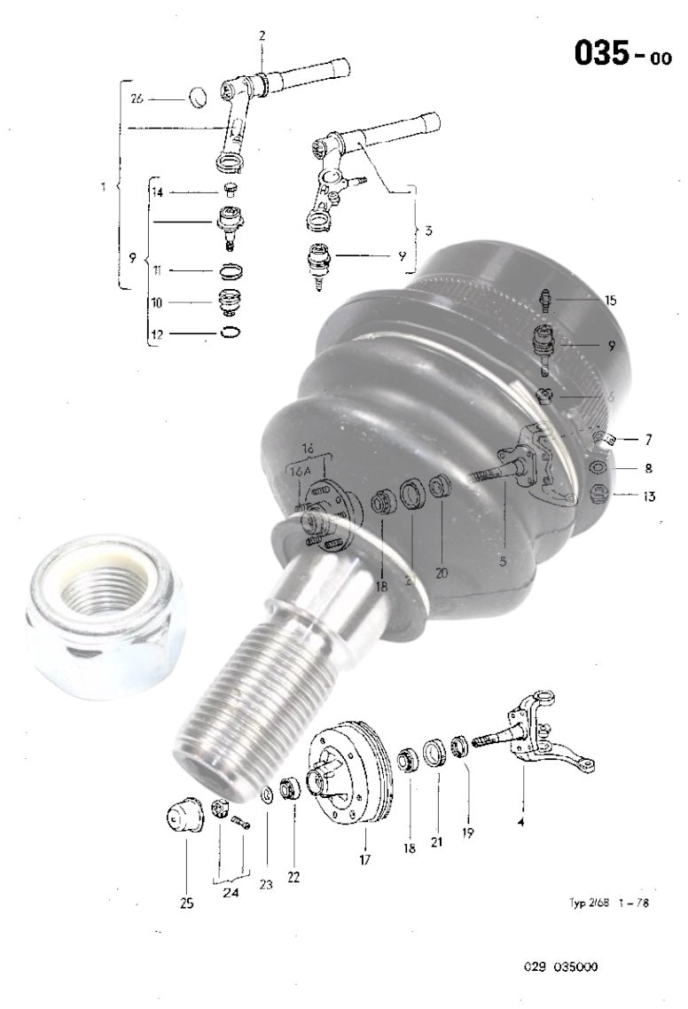 035-00 Torsion Arm, Steering Knuckle