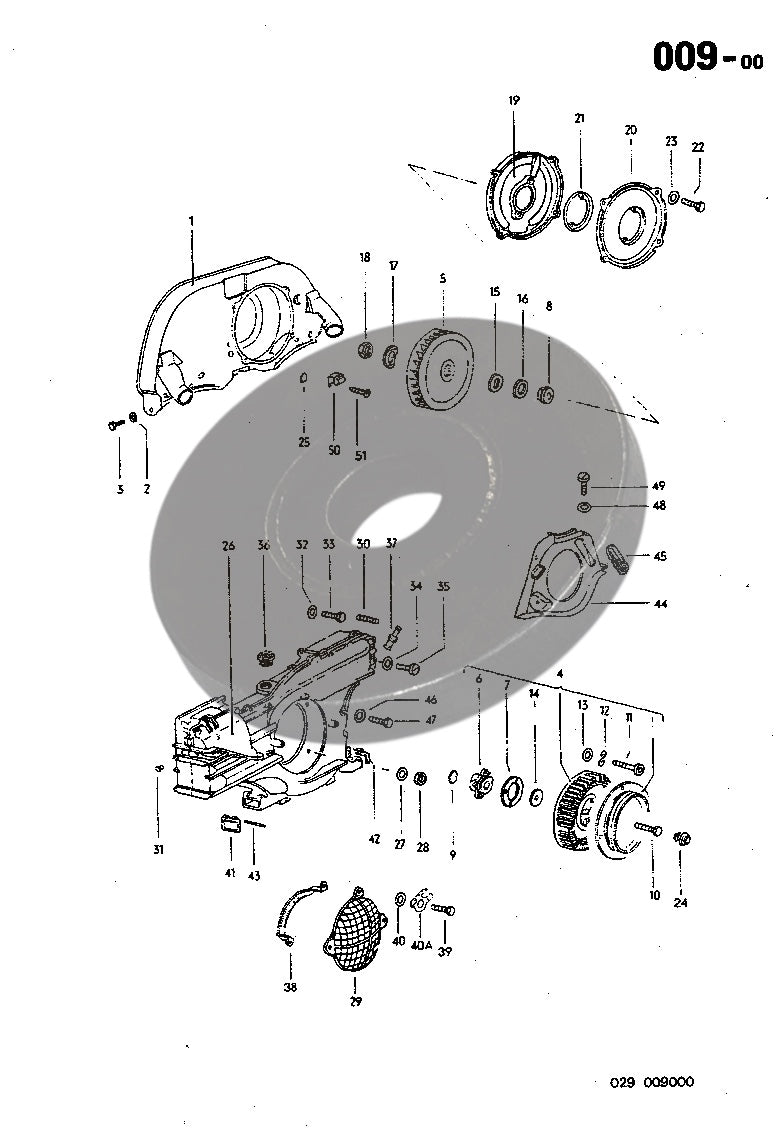 009-00 Cooling Fan Housing - Alternator Cover