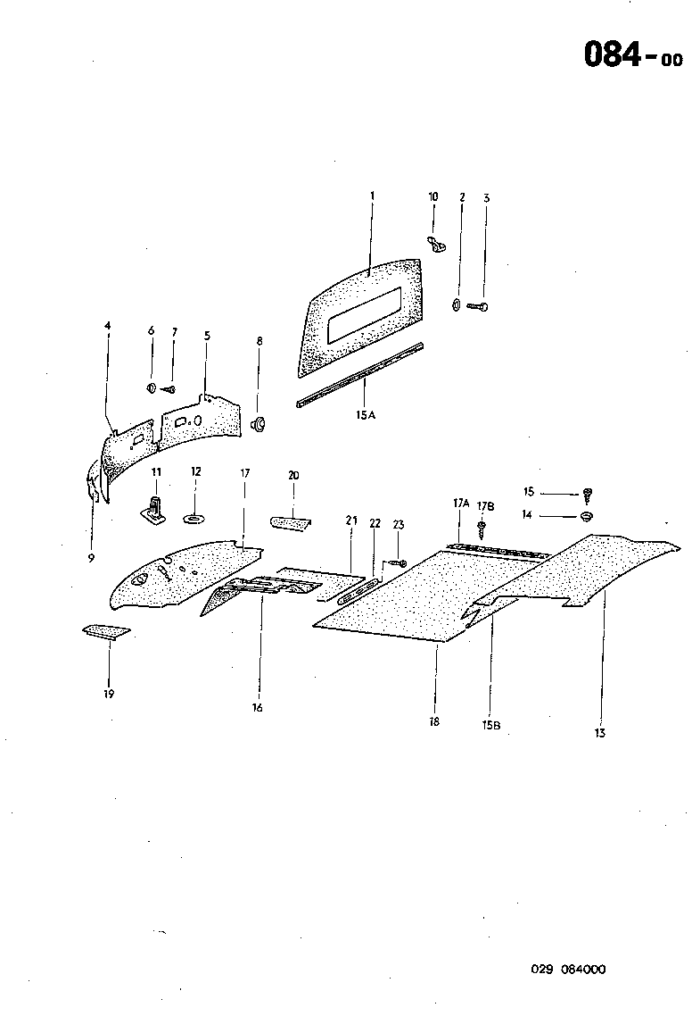 084-00 Kick Panel, Floor Covering, Rubber, Carpet