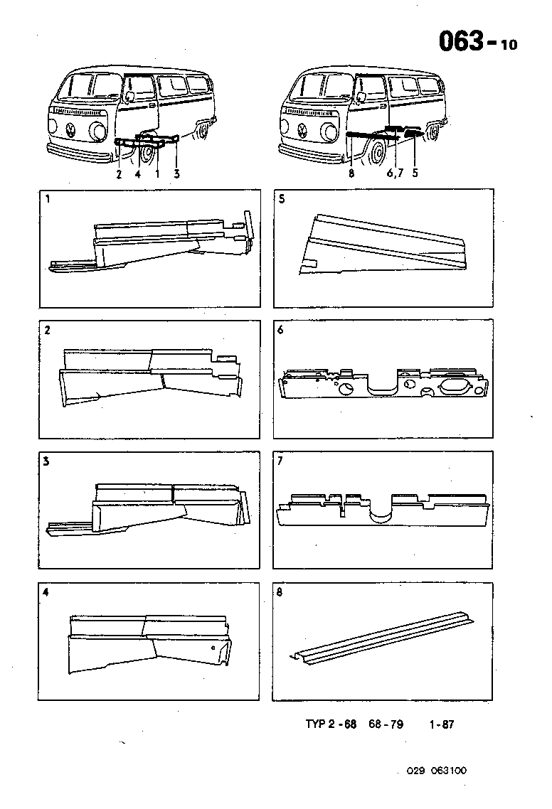 063-10 Repair Panels, Sub Floor Supports