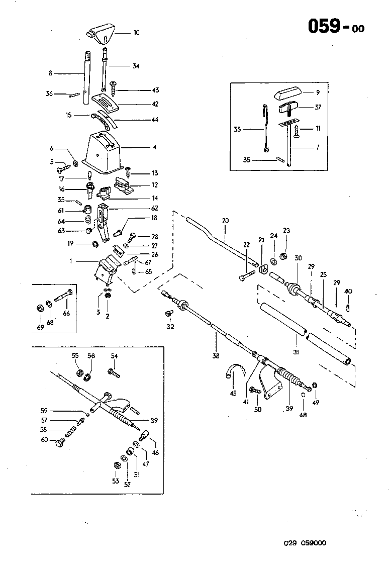 059-00 Shift Lever, Gear Selector, Automatic Trans