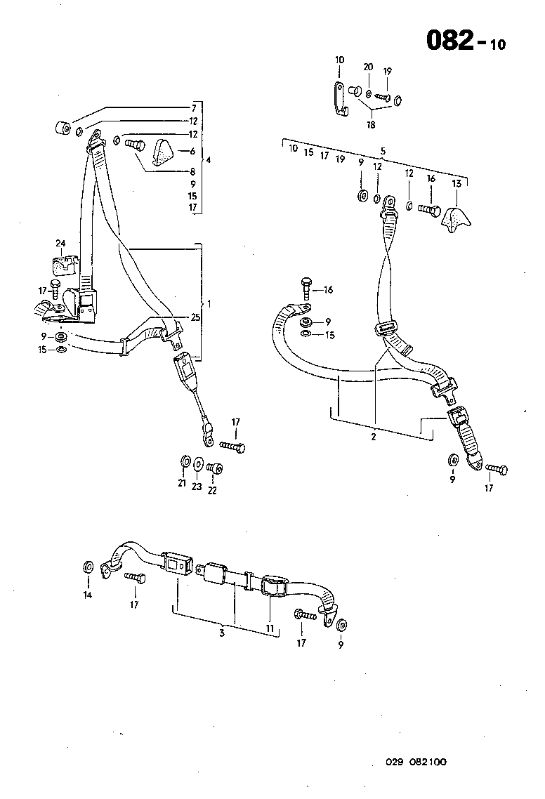 082-10 Seatbelts, Cab