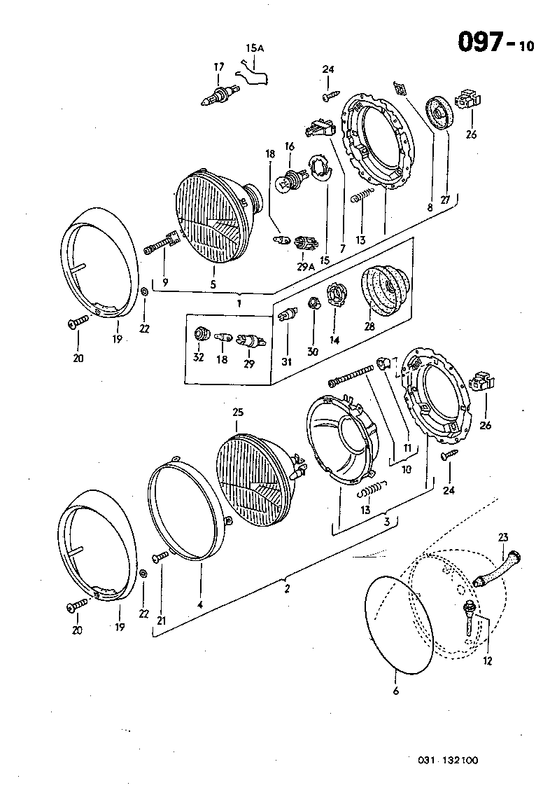 097-10 Head Light '74-'79