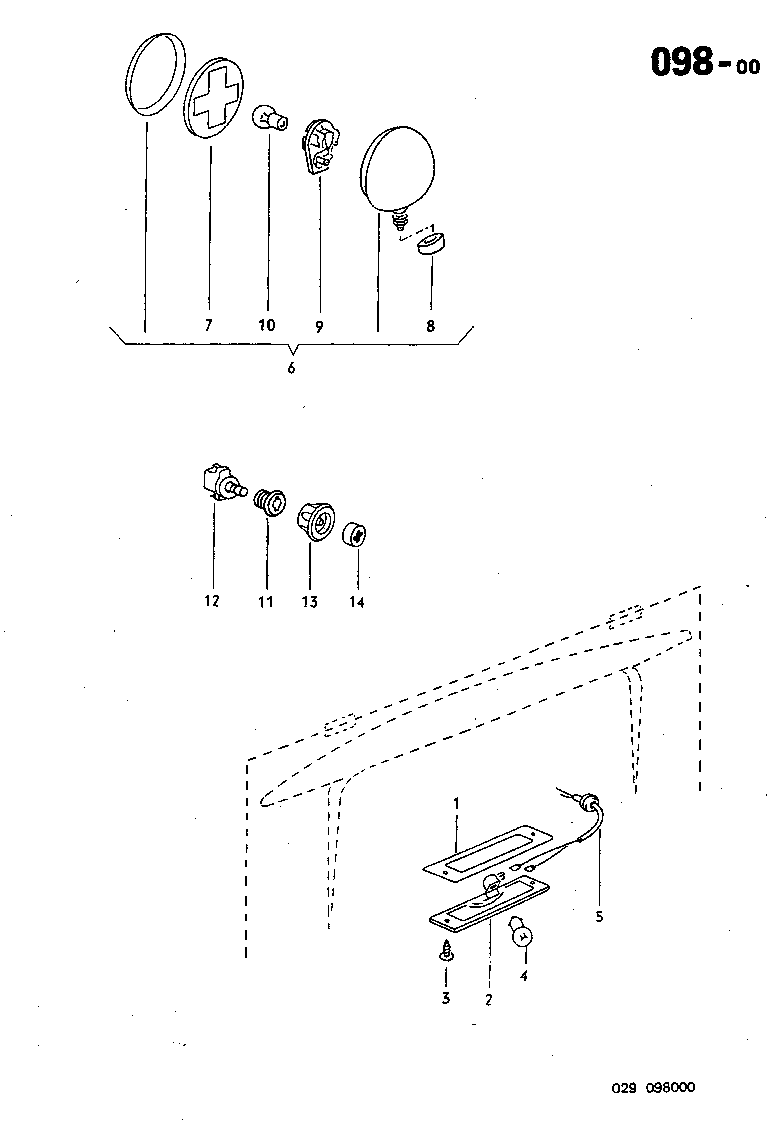 098-00 License Plate Light