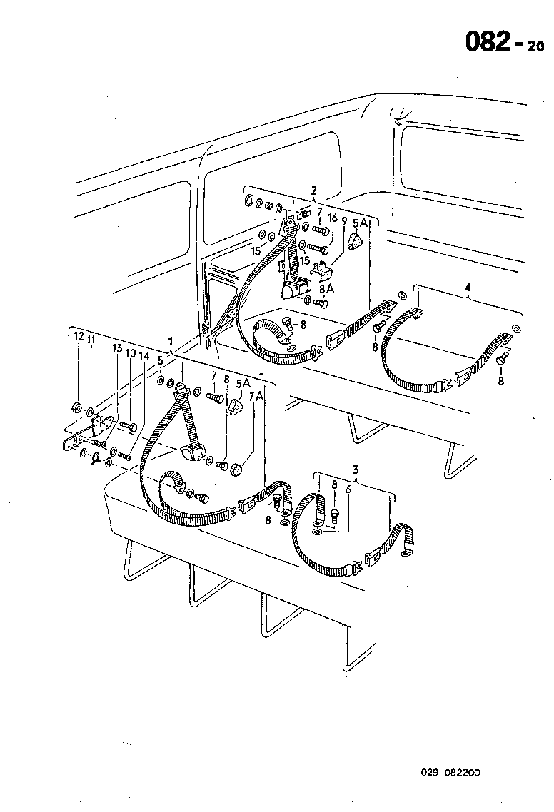 082-20 Seat Belt, Passenger Compartment