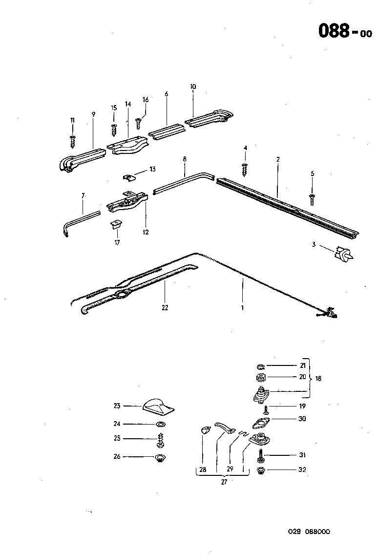 088-00 Sunroof Parts
