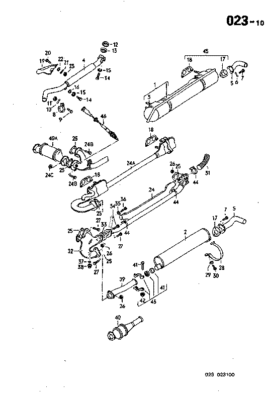 023-10 Exhaust Pipe, Muffler Type 4