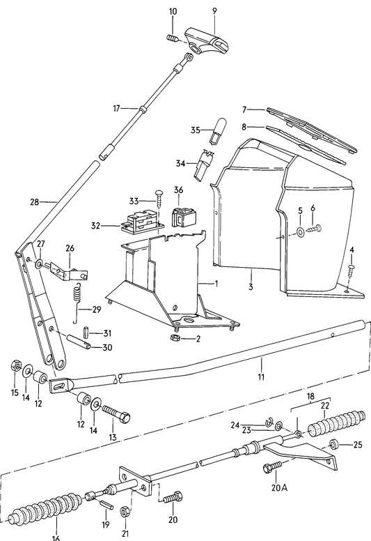 Automatic Gear Shift and Cable - Vanagon