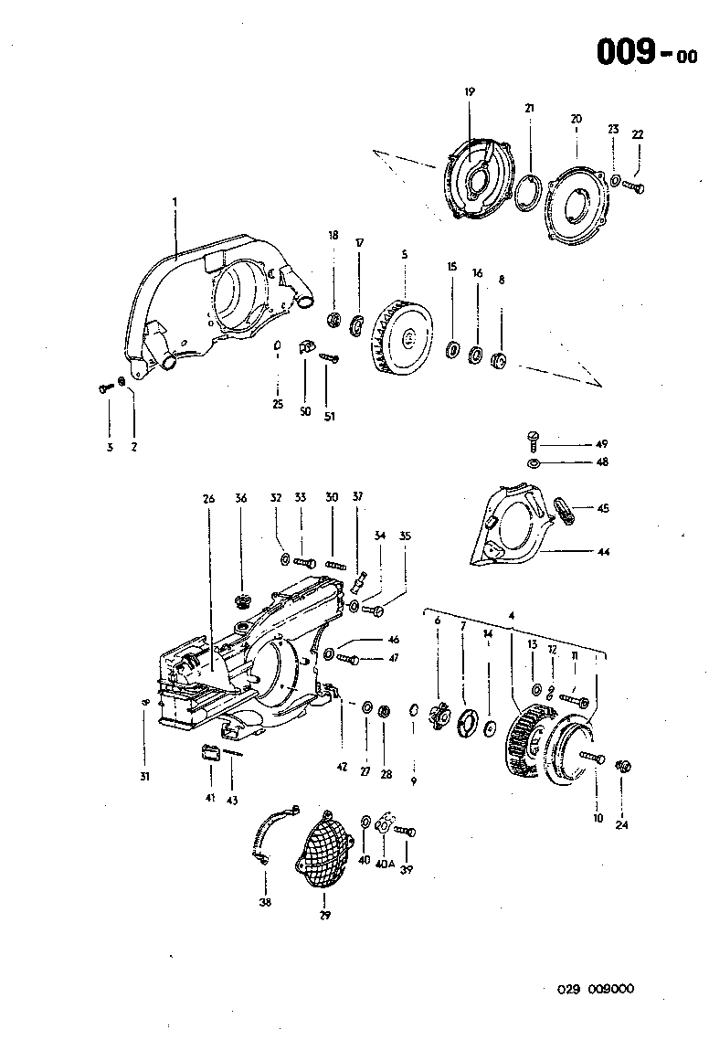 009-00 Cooling Fan Housing - Alternator Cover