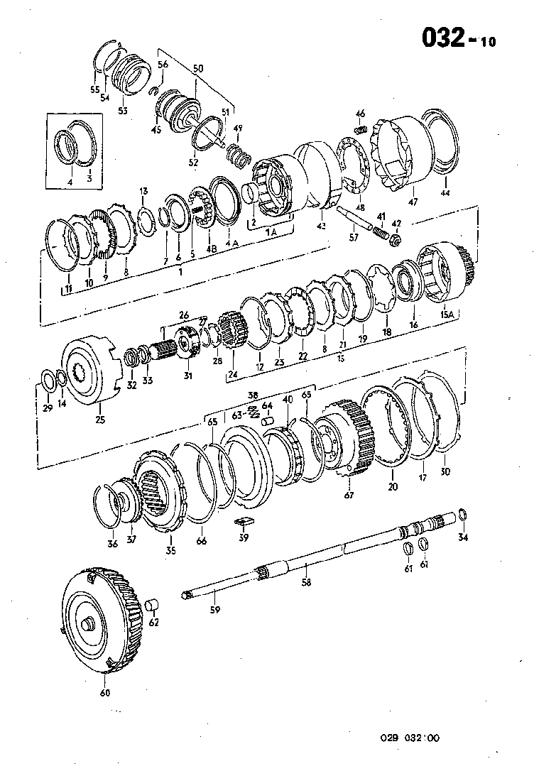 032-10 Forward, Reverse Gear, Torque Converter, Automatic '76-'79