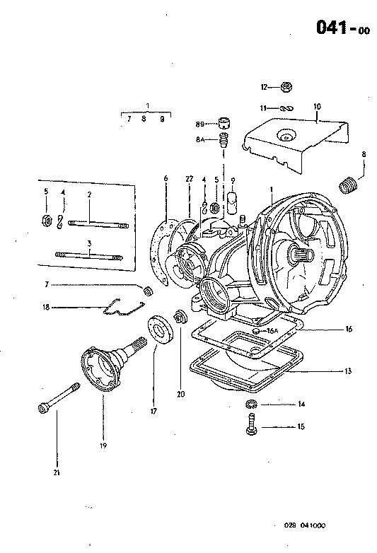 041-00 Rear Axle Housing, Automatic Transmission