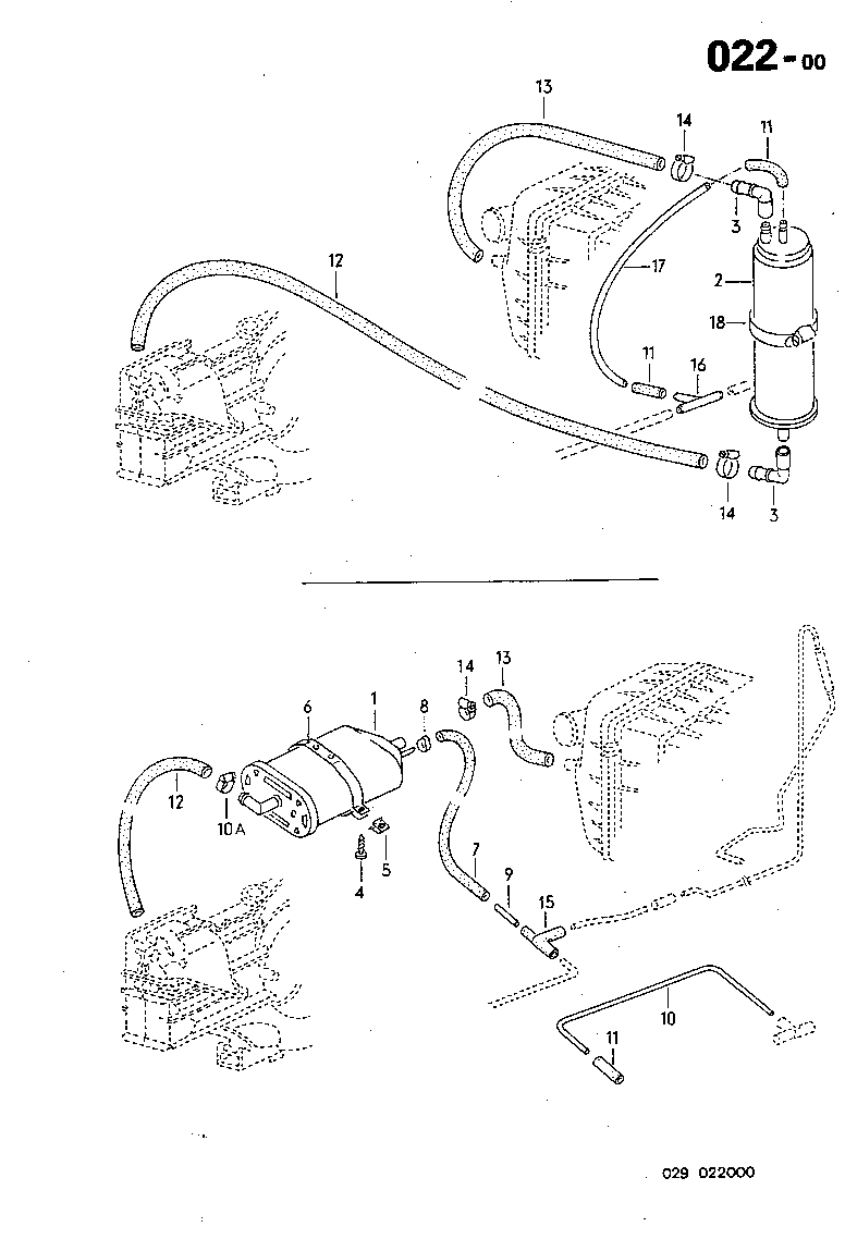 022-00 Evaporative Emission Canister, Charcoal Filter