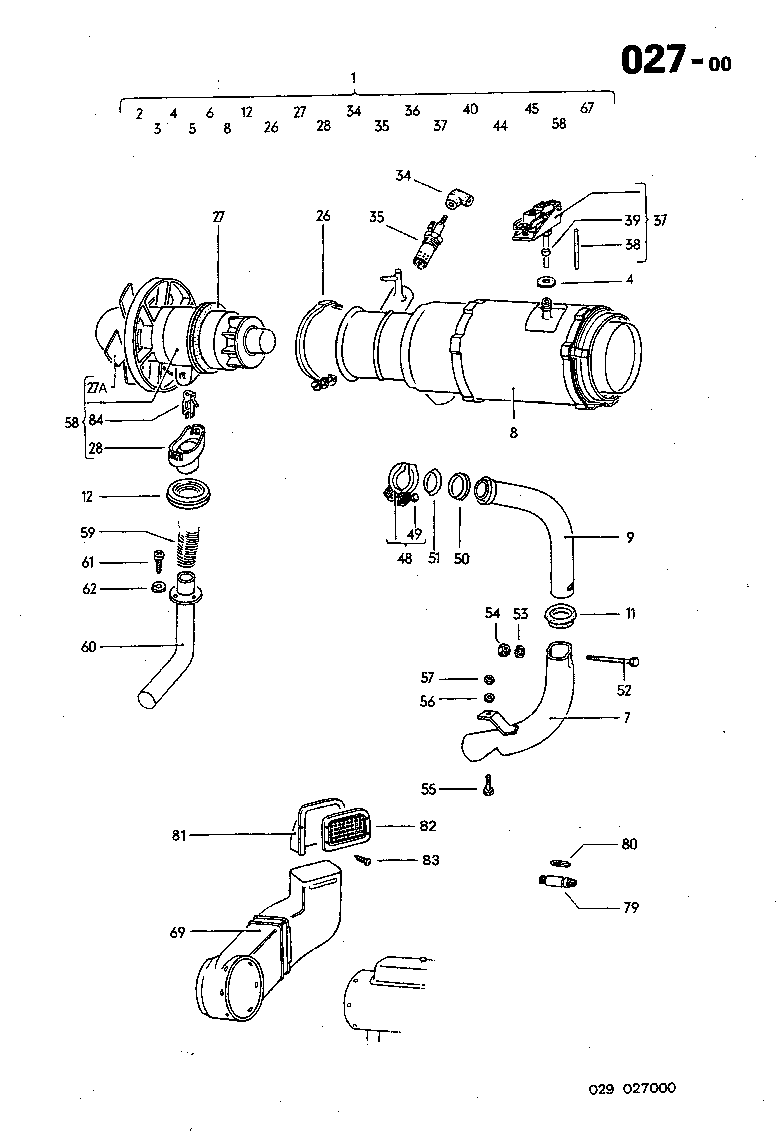 027-00 Gas Heater EBER. '72-'73