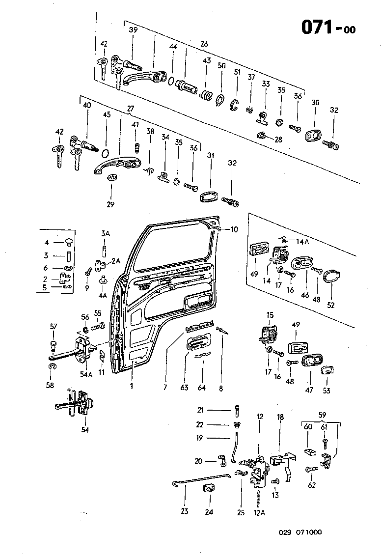 071-00 Cab Doors, Handles, Lock, Seal