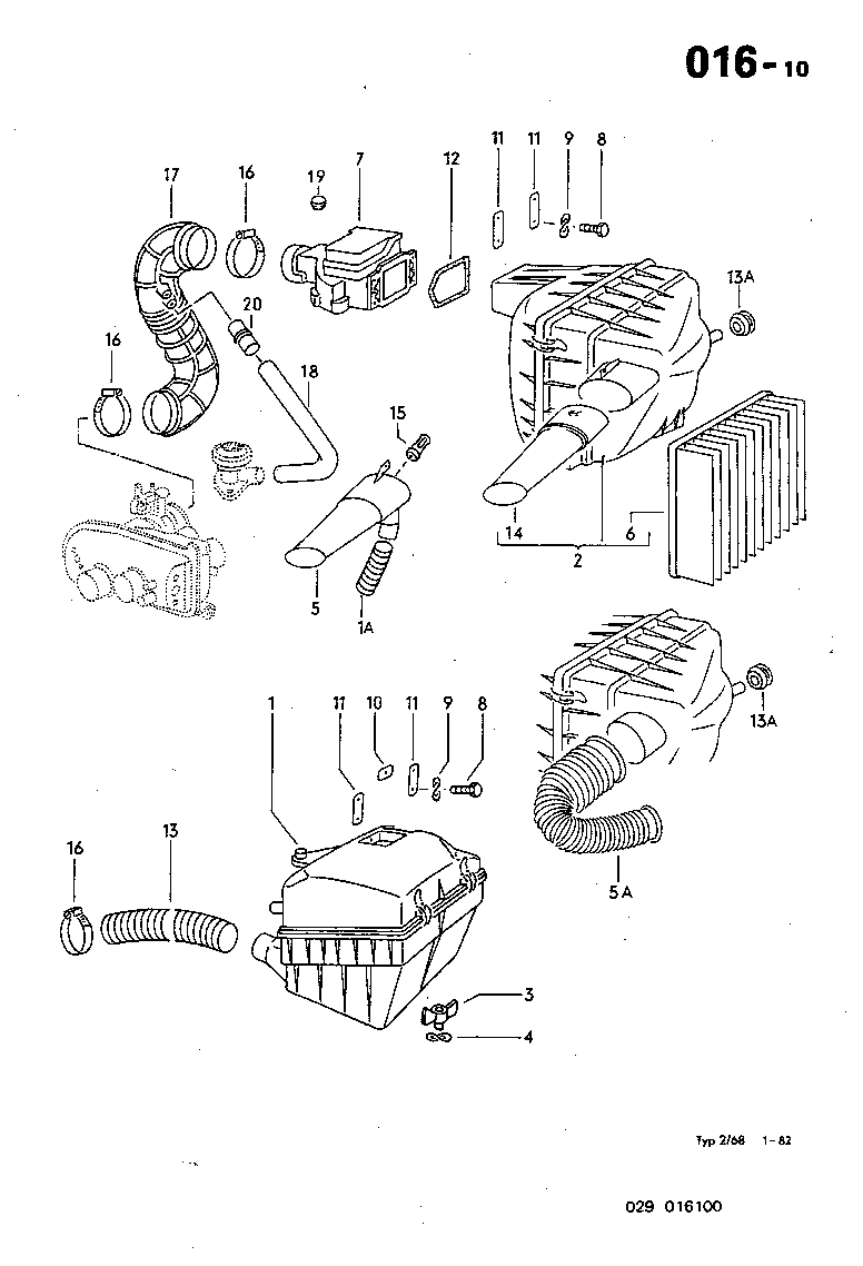 016-10 Air Intake, Filter, MAF, Fuel Injection