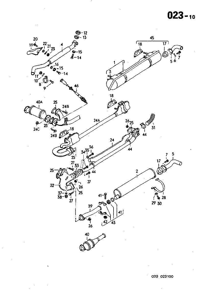 023-10 Exhaust Pipe, Muffler Type 4