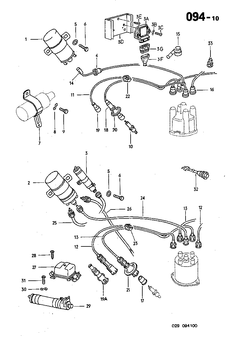 094-10 Ignition Coil , Spark Plug Wire