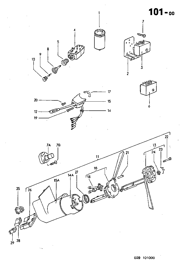 101-00 Turn Signal, Wiper Washer, Switch