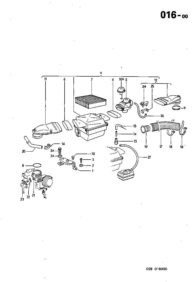 016-00 Air filter 1.7-1.8