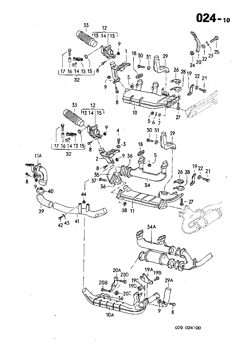 024-10 Heat Exchanger, Exhaust  Manifold, Type 4