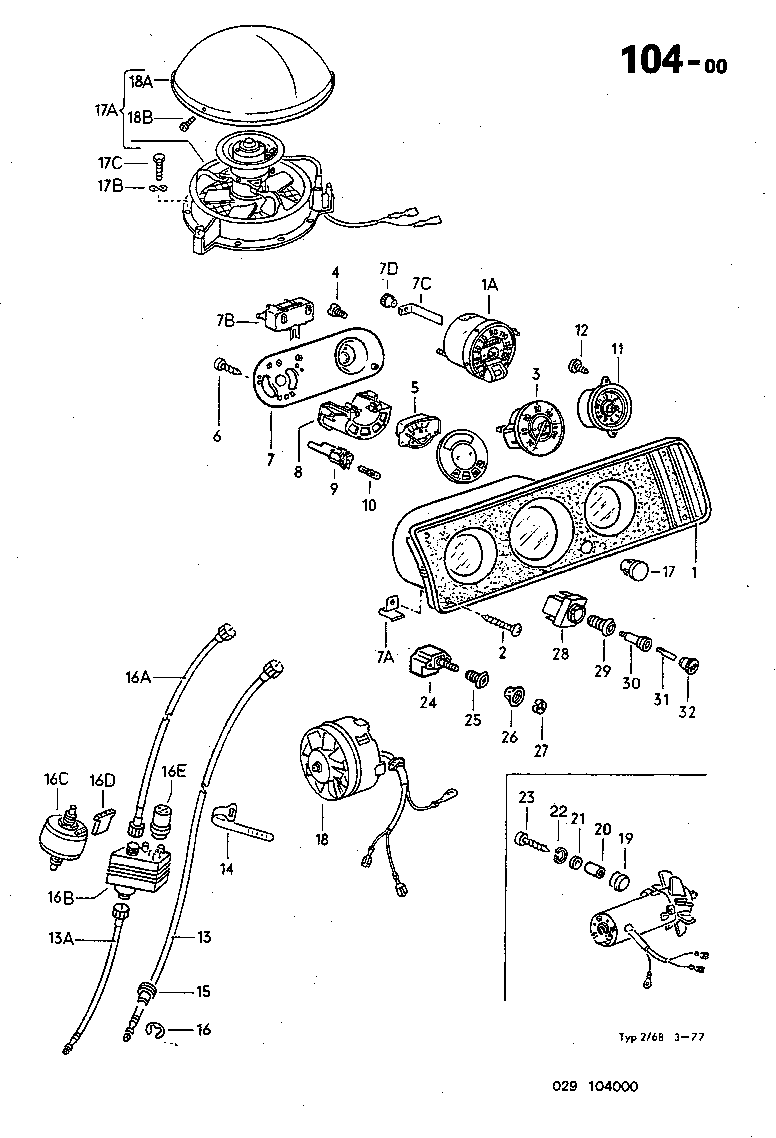 104-00 Instrument Panel, Speedo, Fuel Gauge