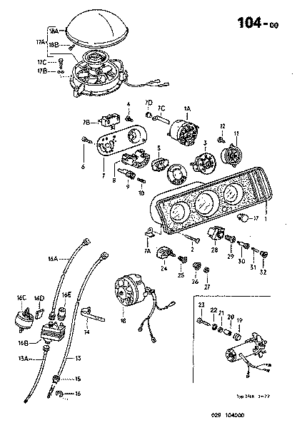 104-00 Instrument Panel, Speedo, Fuel Gauge