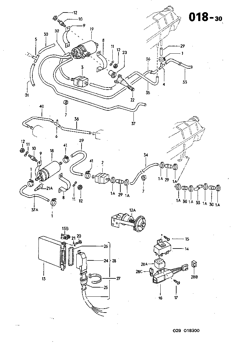 018-30 Fuel Pump, Filter, ECM For Fuel Injection