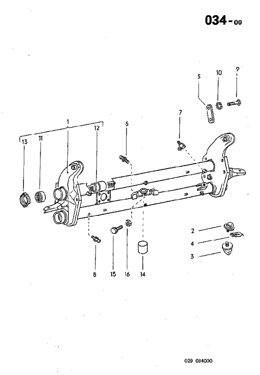 034-00 Front Axle